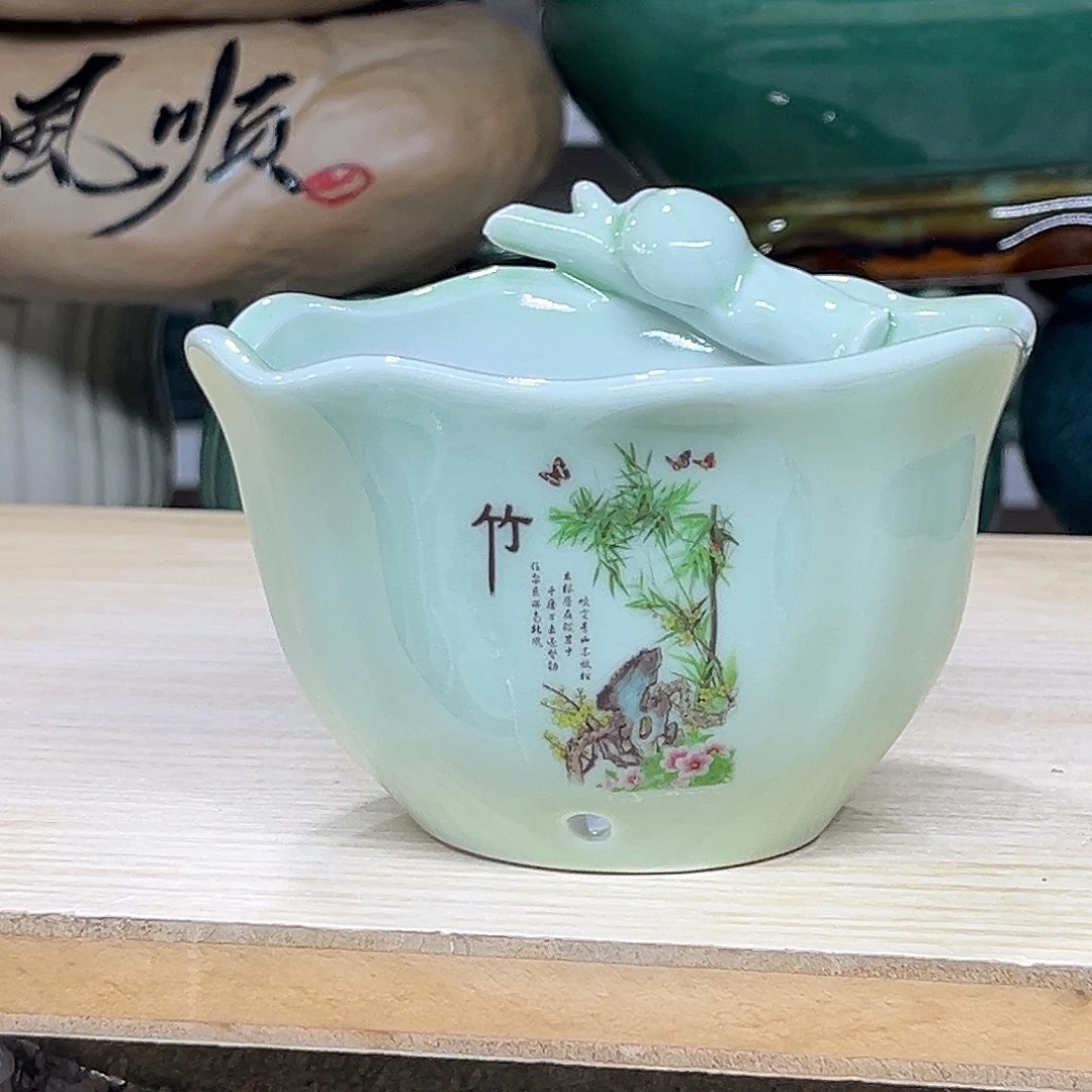 陶瓷绿植多肉微瑕花盆口径11*7.5