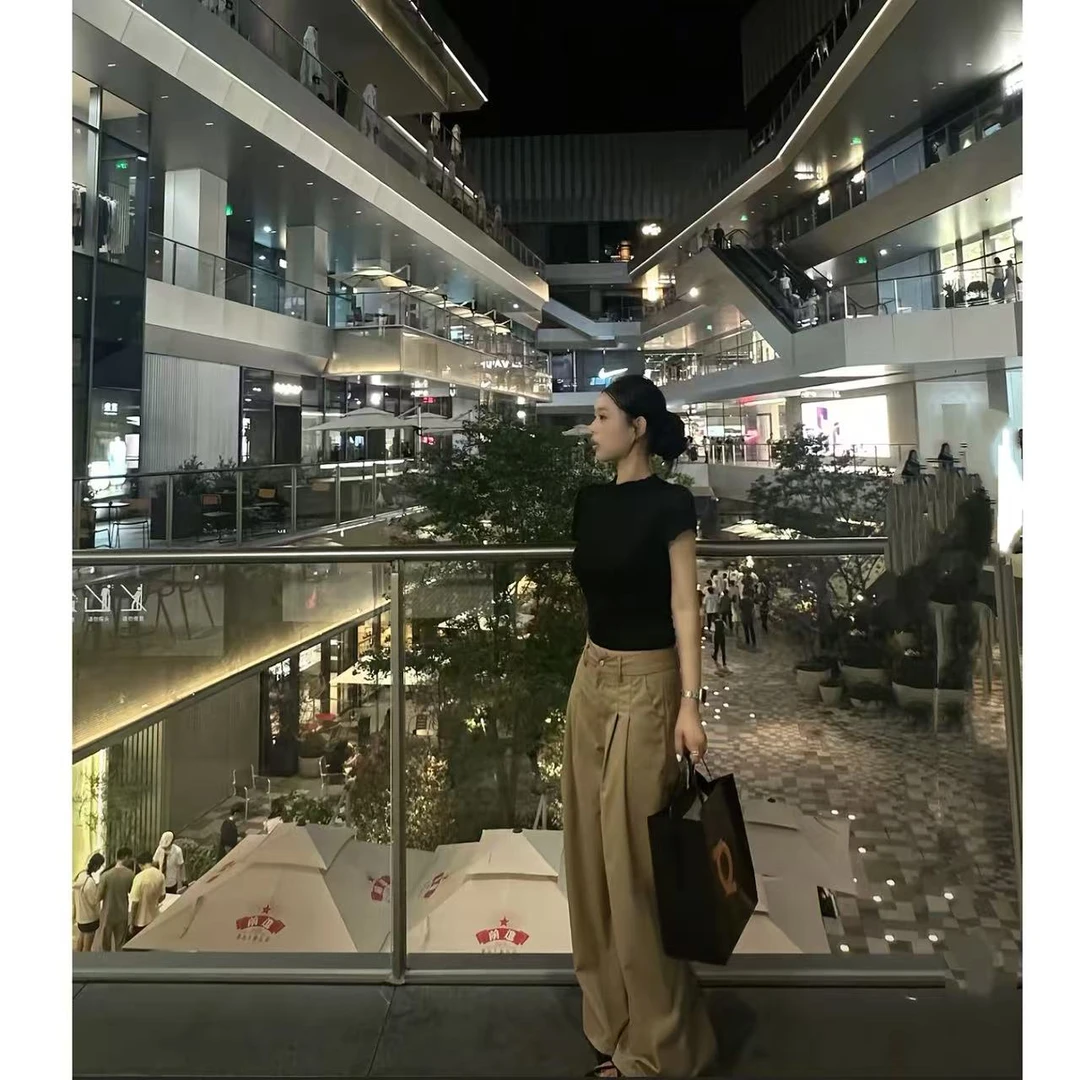 徐秋阳 阔腿契约  秋季新款百搭时尚休闲显瘦显白休闲裤13259