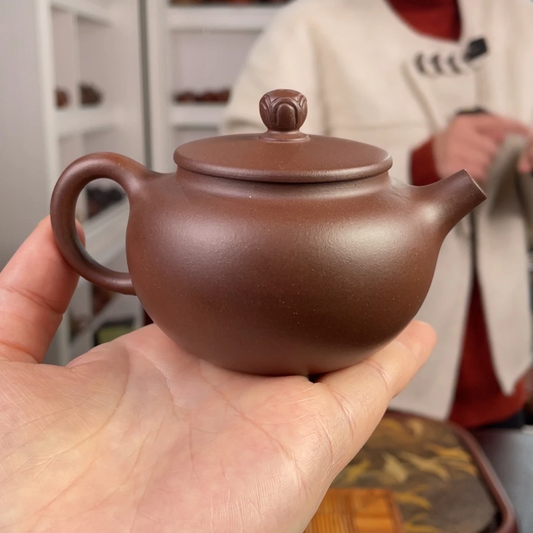 紫砂茶壶紫茄苹果180cc