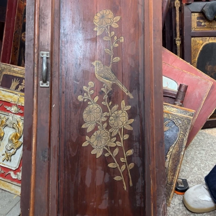 内***姐香榧木老木雕花板艺术