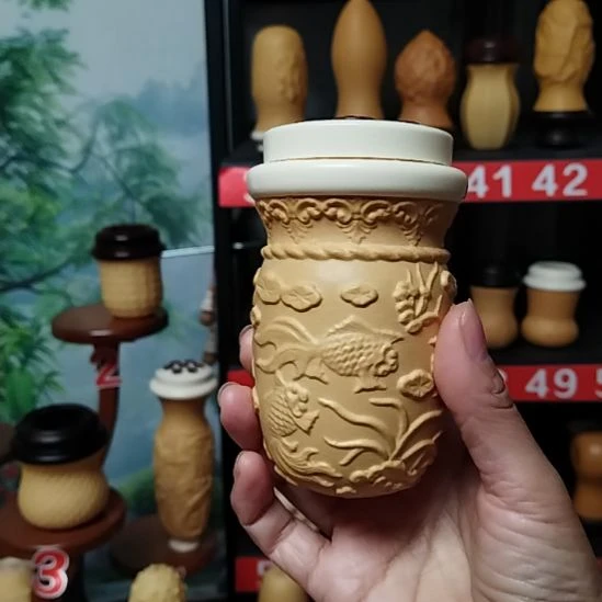 明***月范制葫芦密胺金玉满堂奶瓶密胺七孔口盖送簧