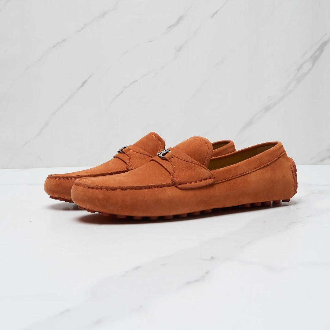 菲拉格慕男士翻毛皮乐福鞋/FGBS00412