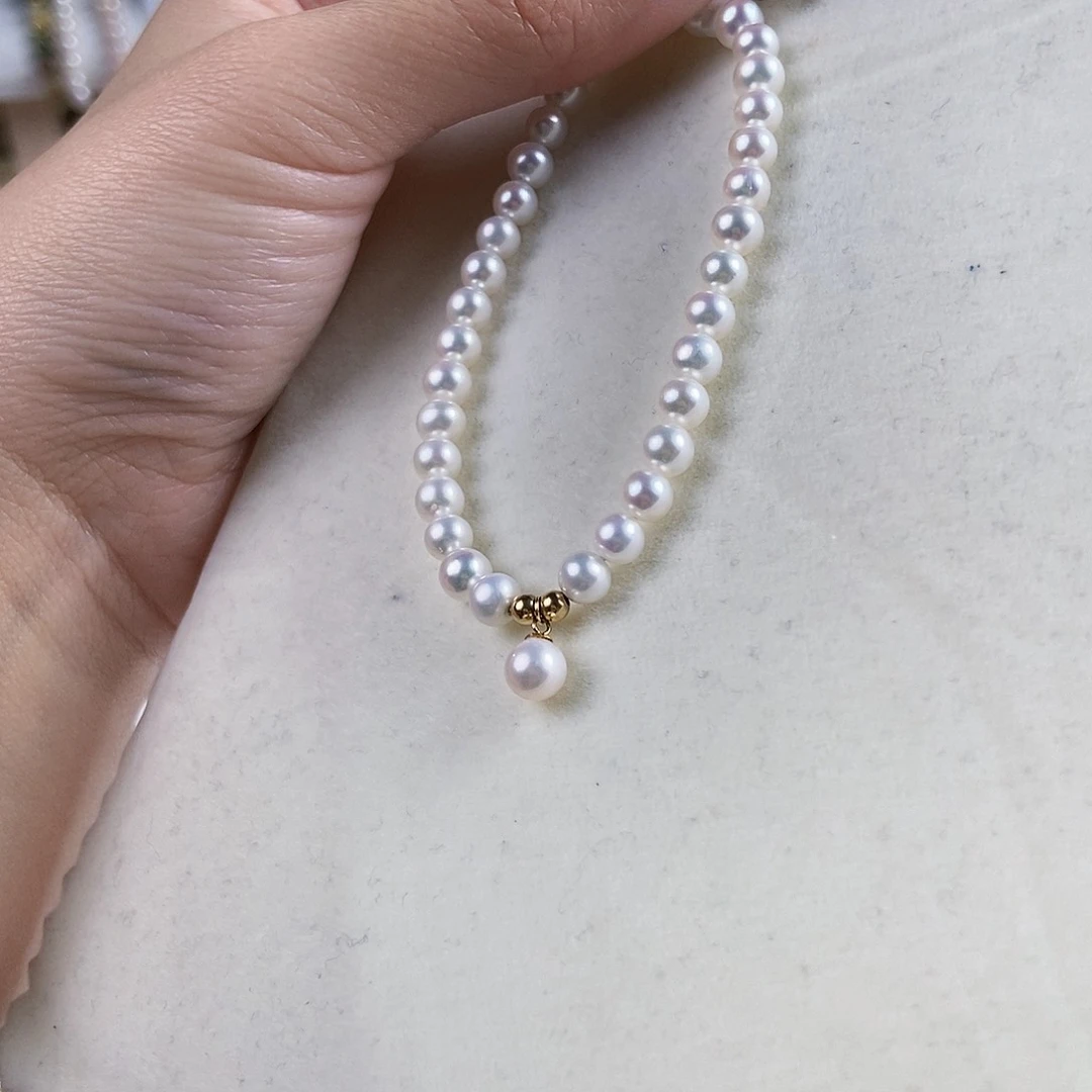 淡水珍珠手绳银S925镶嵌