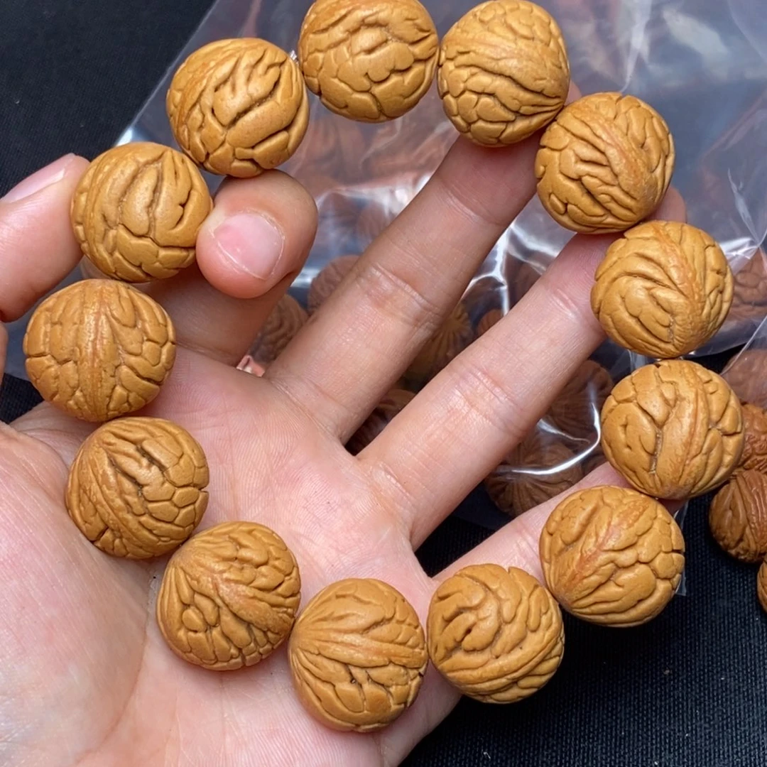 桃核手串秦岭龙纹桃核