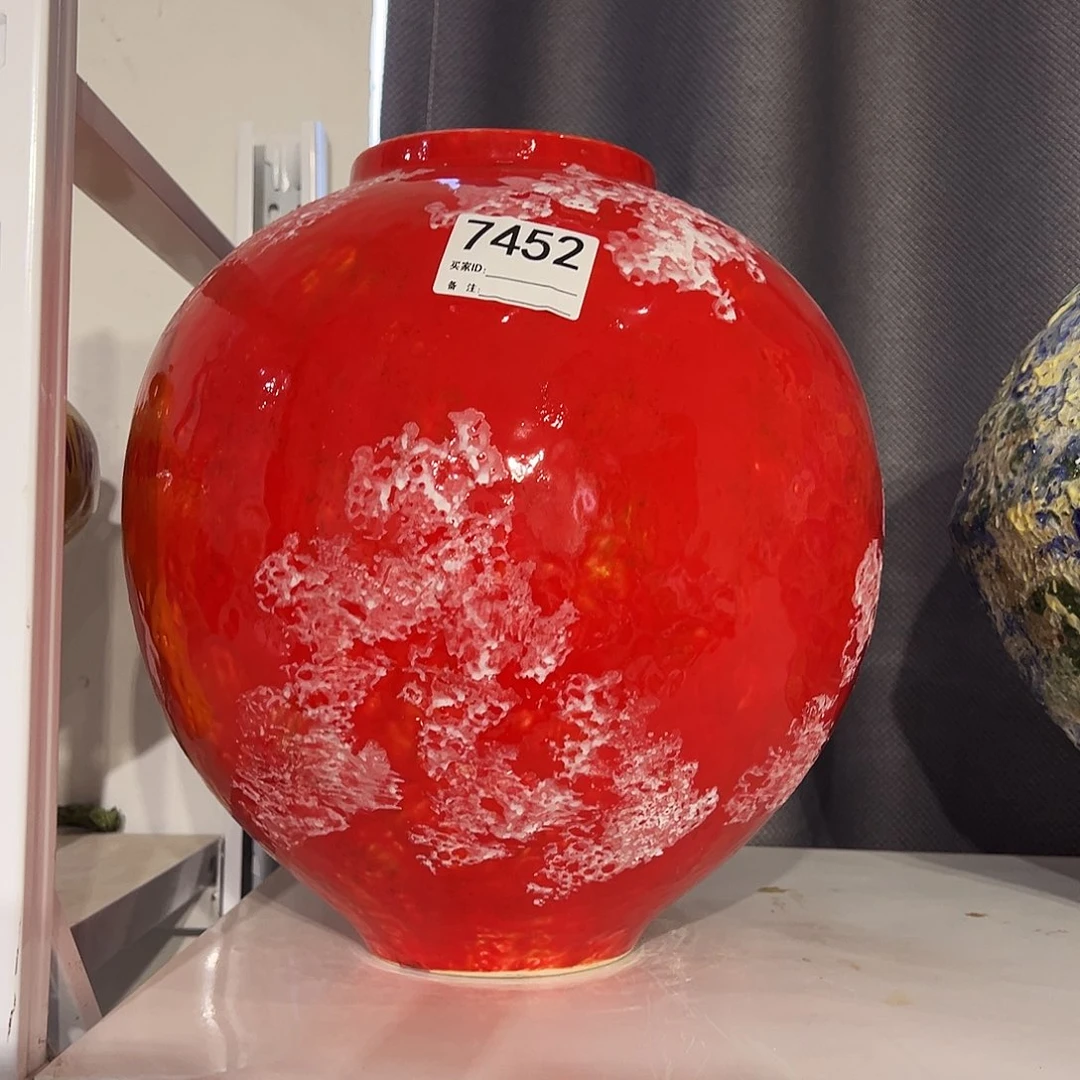 瓶7452高32口11陶瓷花瓶无孔