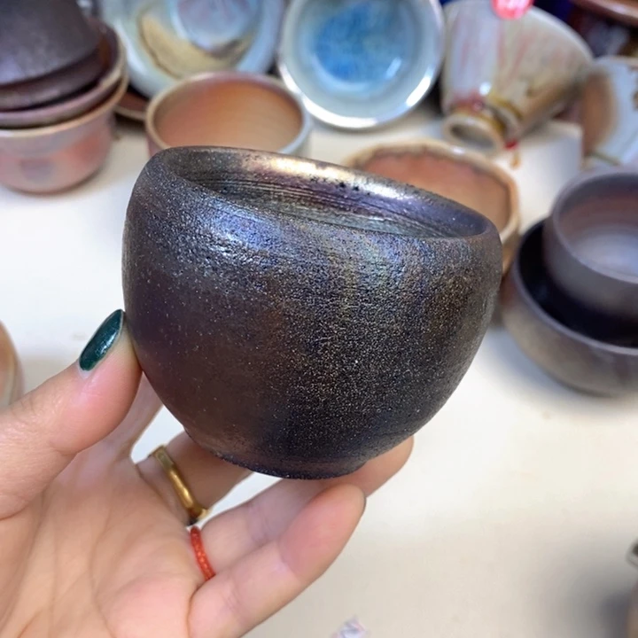 杯子华鑫手工裸烧精品茶器