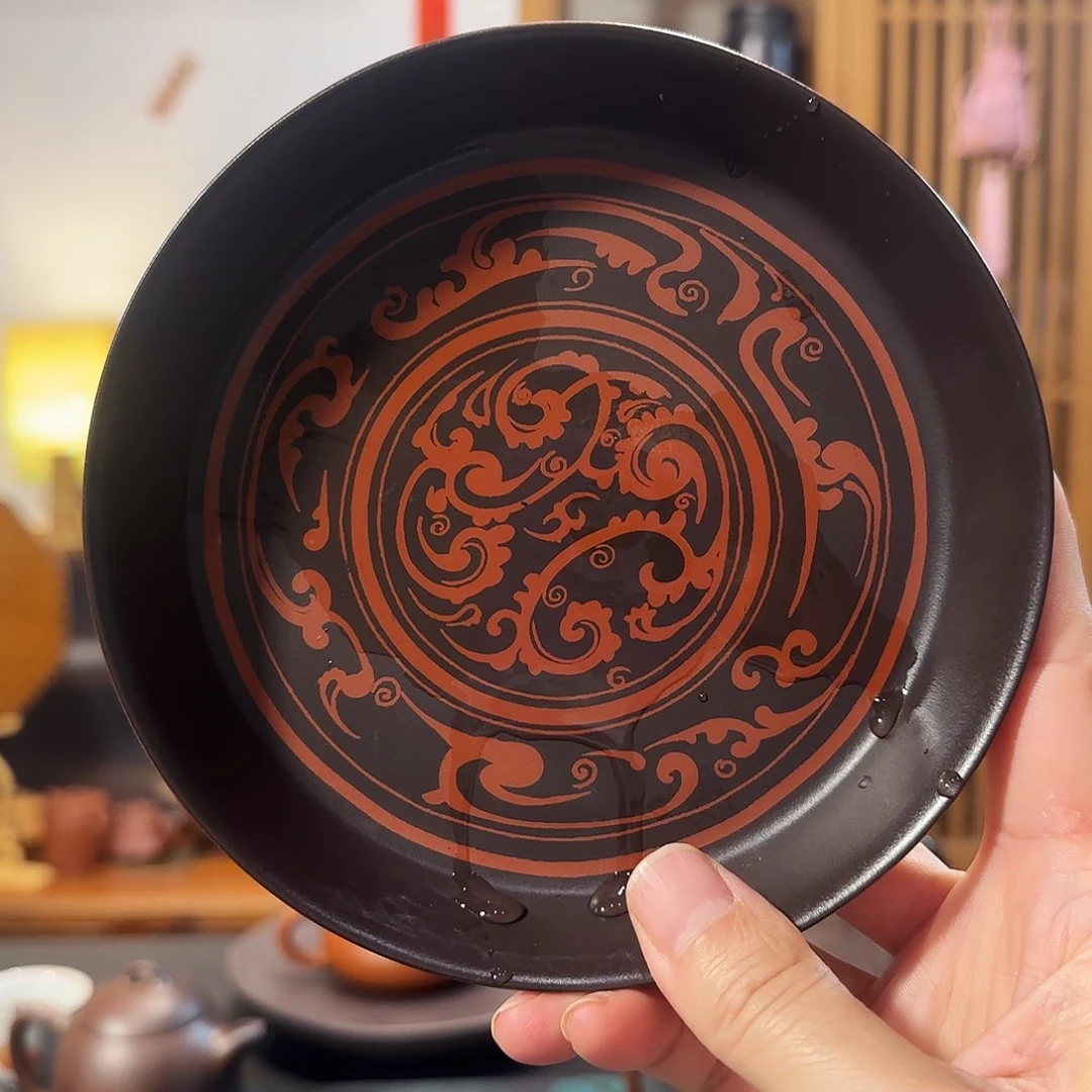 茶盘紫砂朱泥壶承