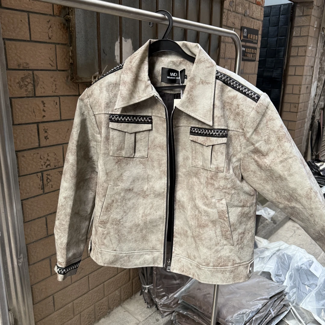 韩版宽松潮流夹克衬衫外套，都是只有一件给兄弟们福利0015