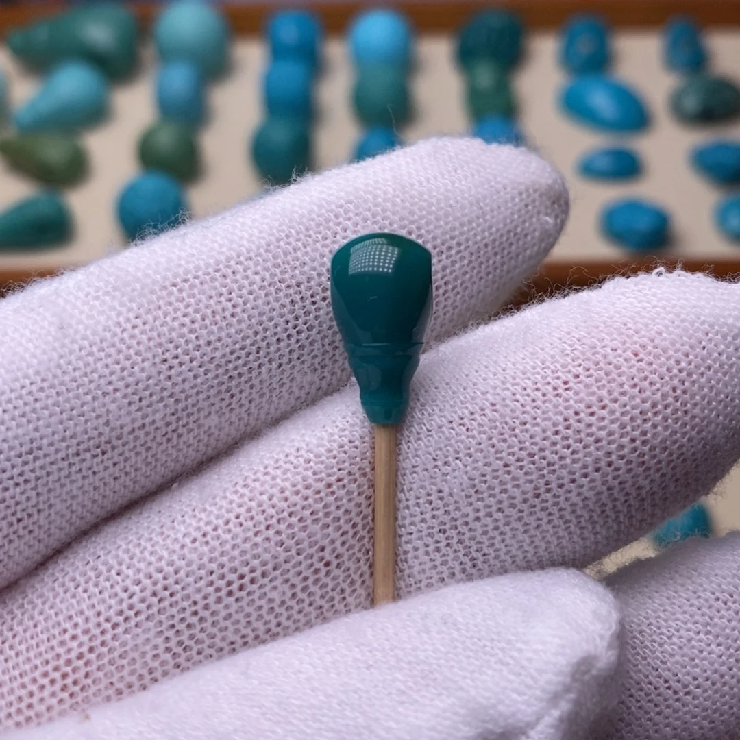 绿松石未镶嵌绿松石三通7.5