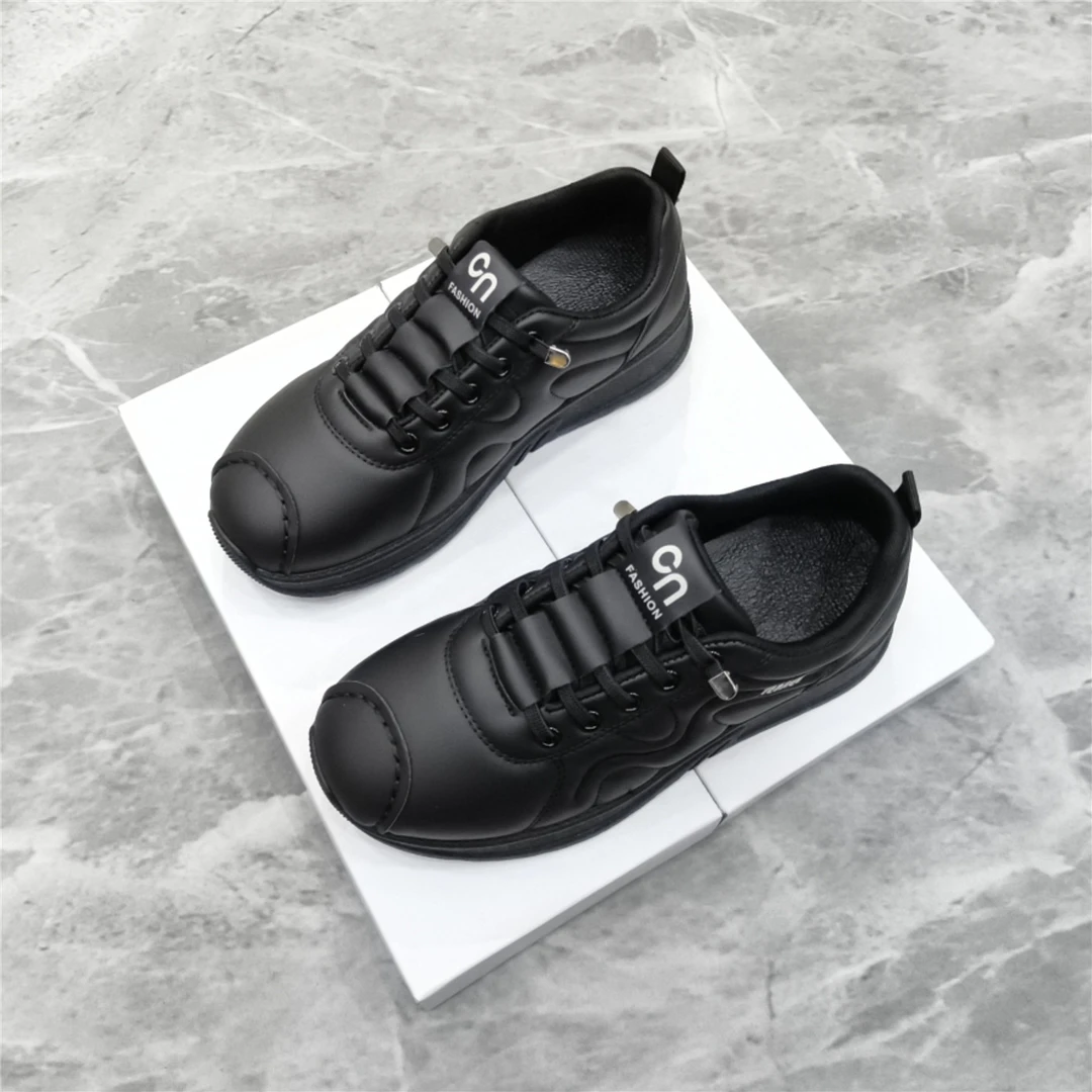 妈妈鞋低帮软底中年平底皮鞋女2025年秋冬季软底休闲鞋防滑运动鞋