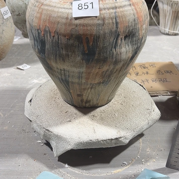 陶摆件高27，口9.5，无孔，851