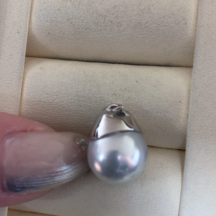 颈饰银S925镶嵌海水珍珠