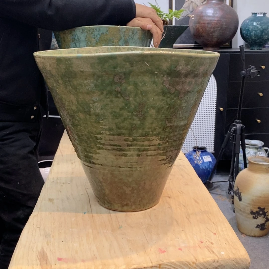 瓶光**光景德镇手工花器 打孔 包破损不包售后