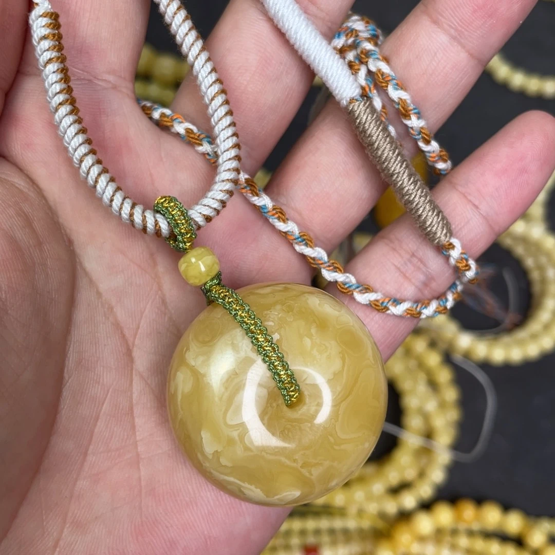 蜜蜡未镶嵌裸石蜜蜡平安扣20g