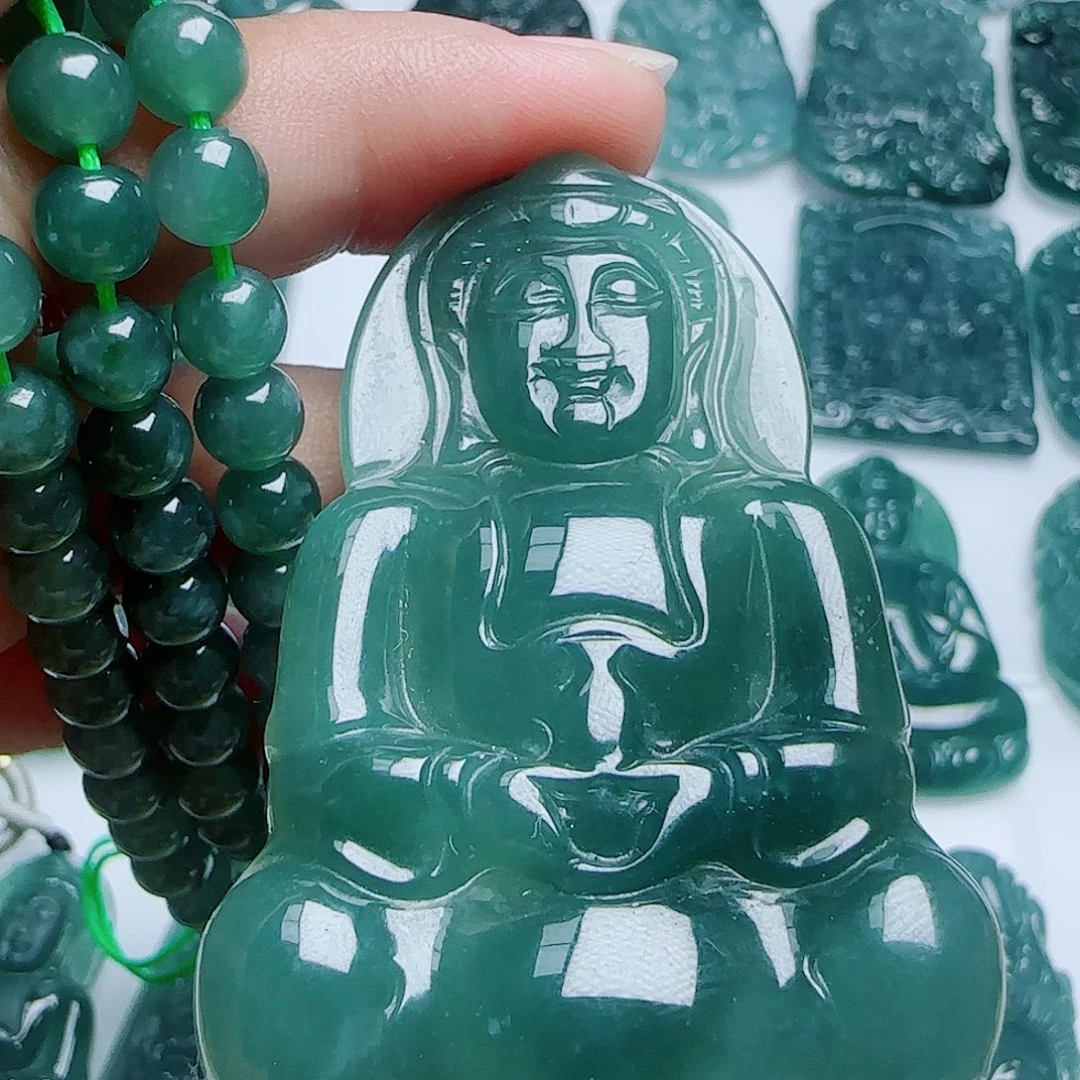 翡翠未镶嵌毛衣链888