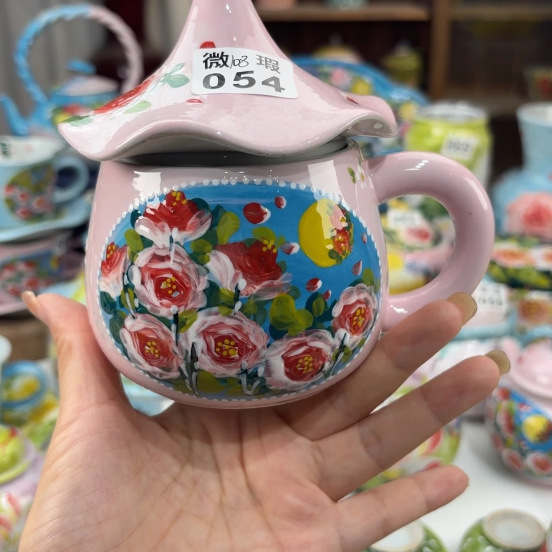 景德镇手绘高温釉下彩陶瓷茶具