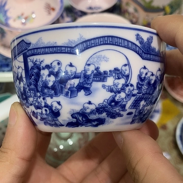 摆件陶景德镇陶瓷主人杯1344