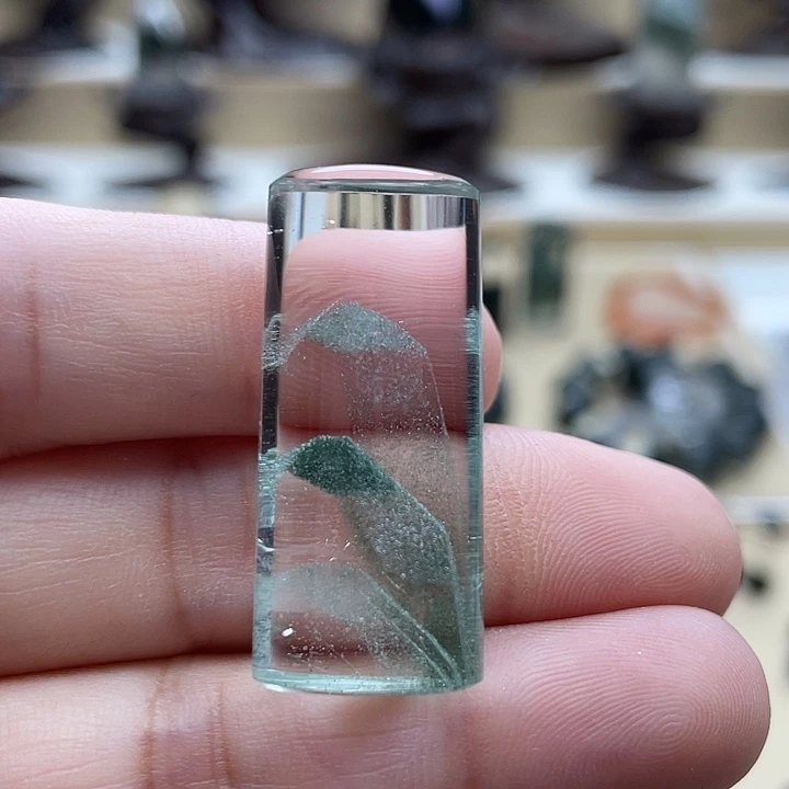 未镶嵌吊坠(不含链)水晶绿幽灵吊坠定制
