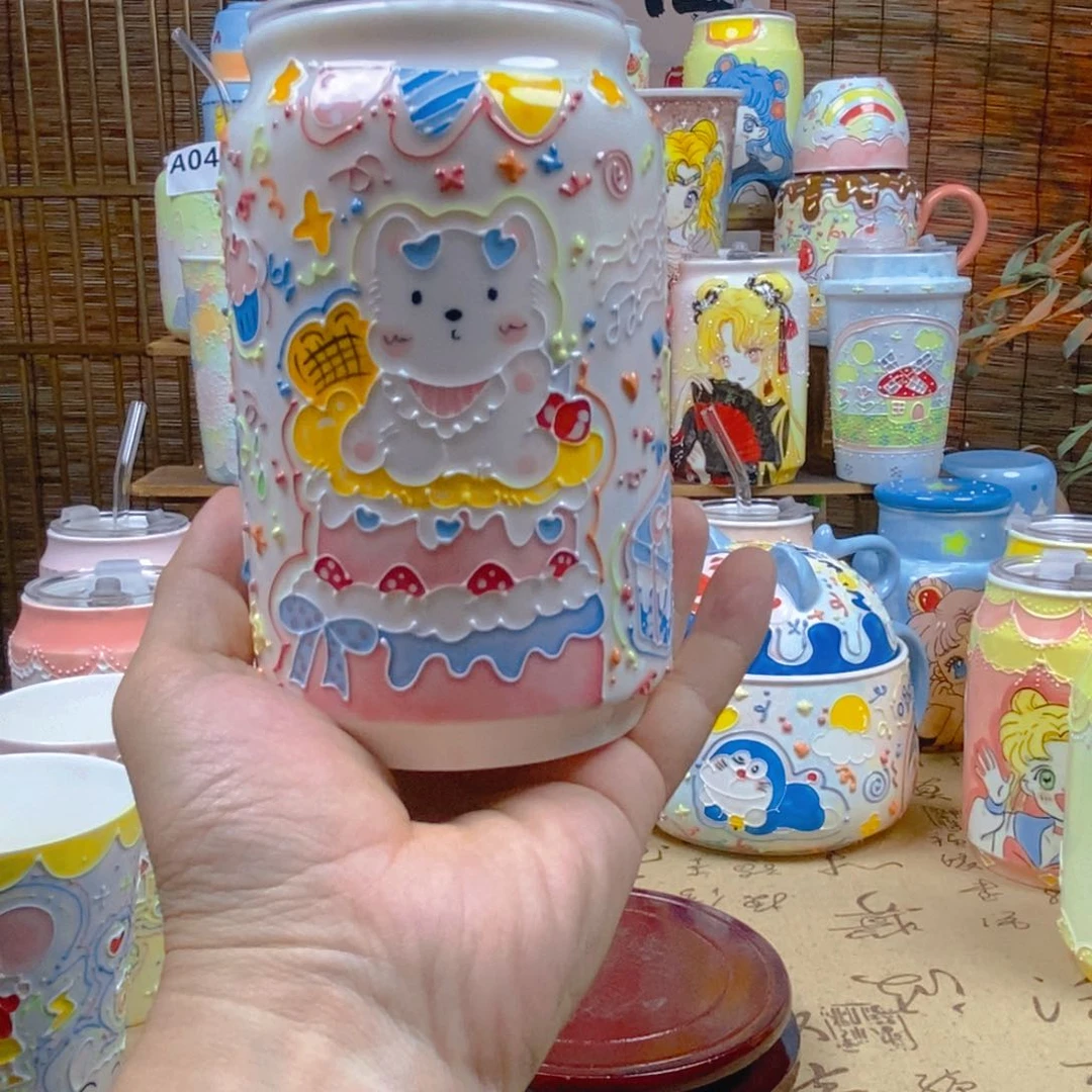 杯子景德镇陶瓷可爱杯