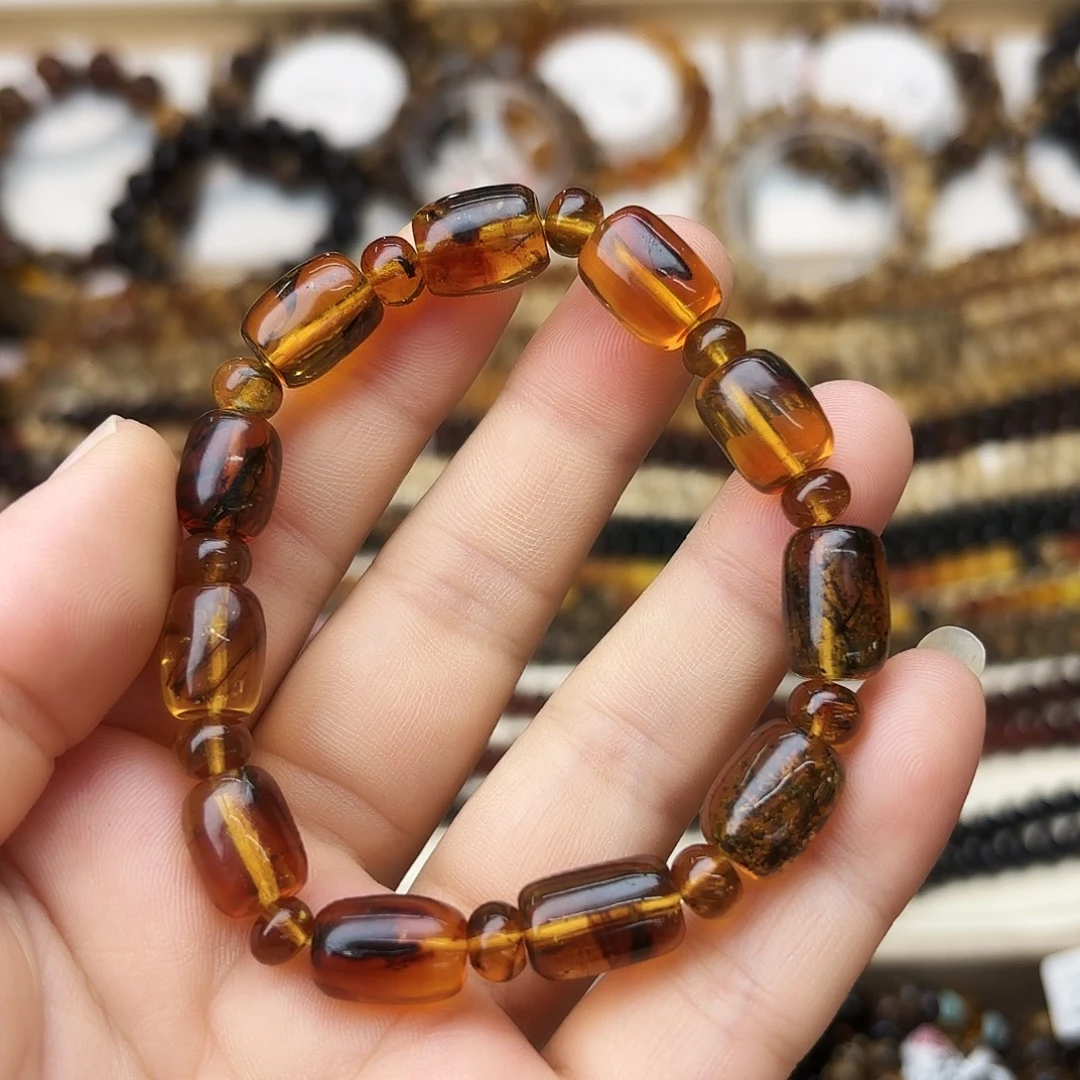 琥珀未镶嵌裸石九