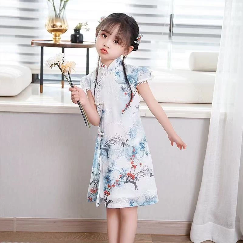 【梅枝】女童连衣裙国风