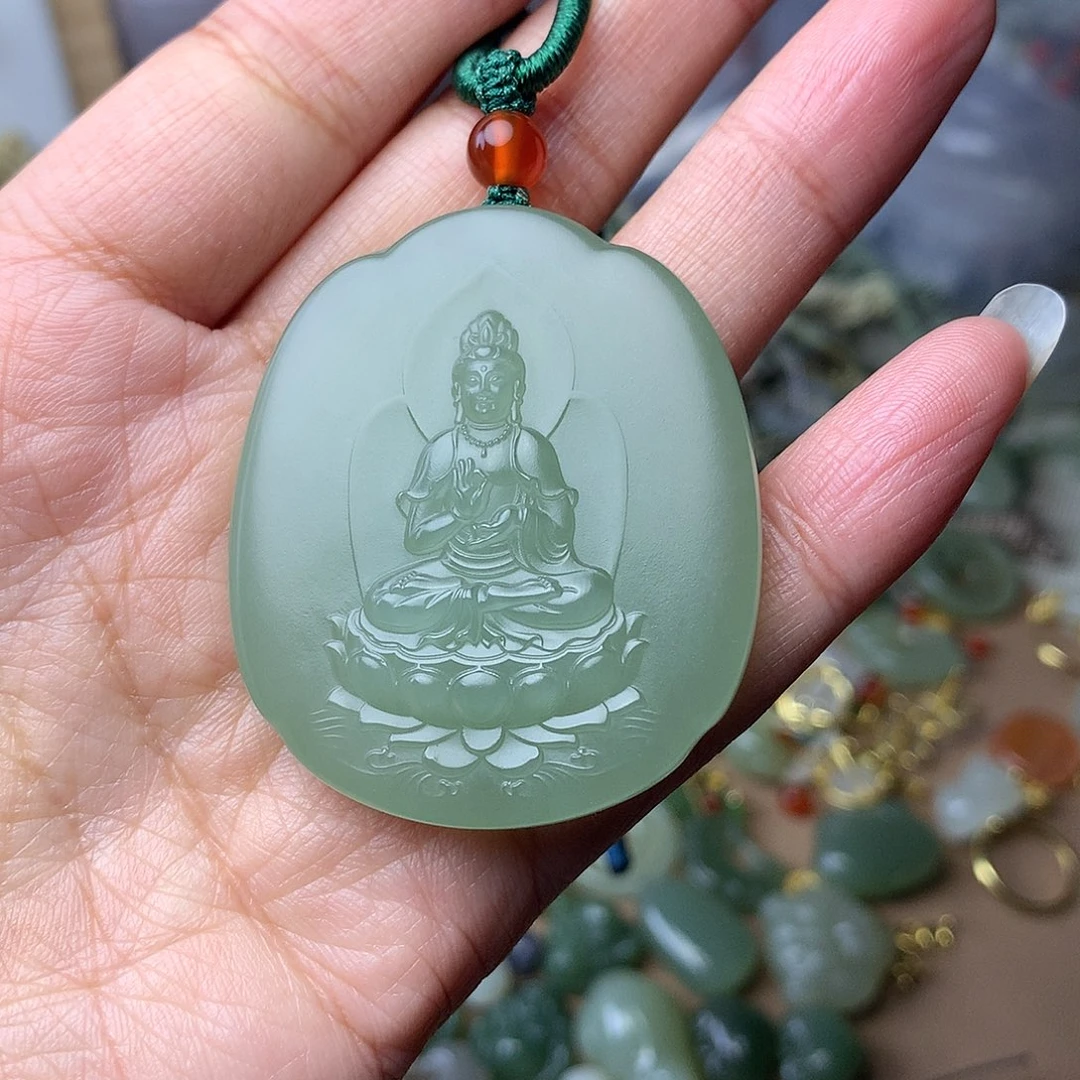 和田玉未镶嵌颈饰