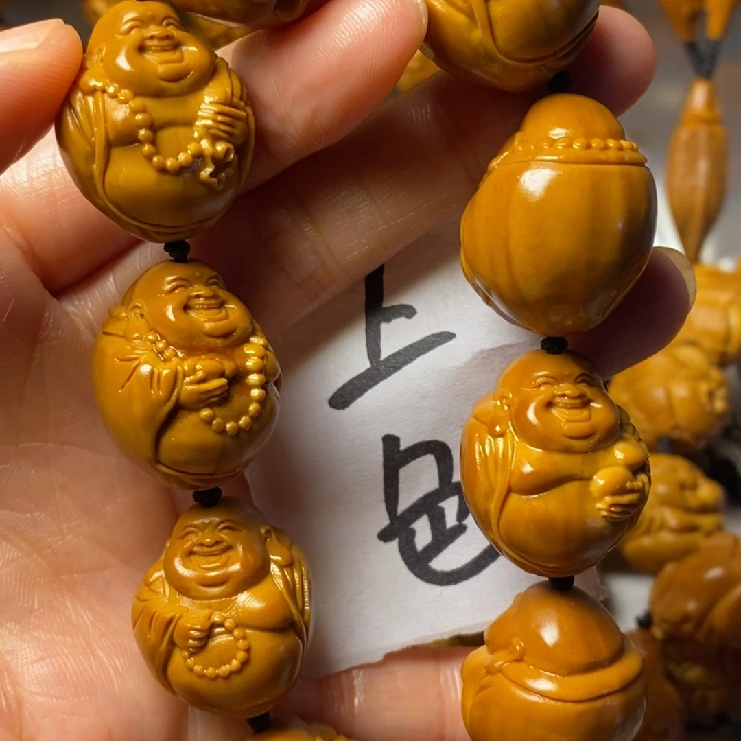 人***风橄榄核手串/手链弥勒