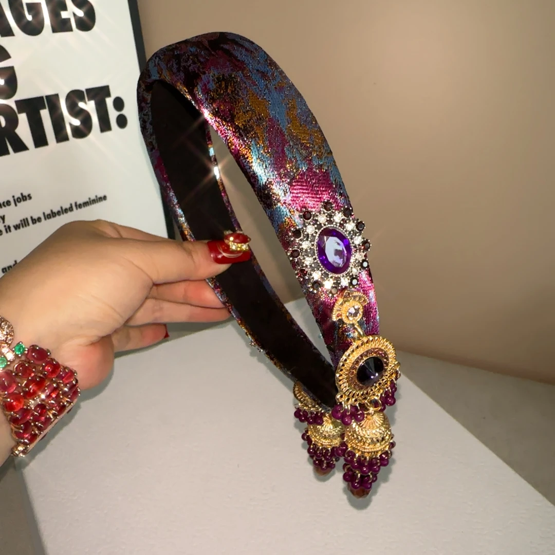 复古日韩欧美风女原创设计发箍手工发饰气质头箍法式百搭头饰