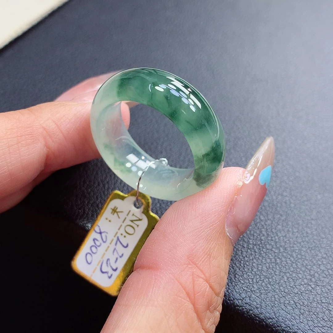 翡翠戒指未镶嵌22-23号