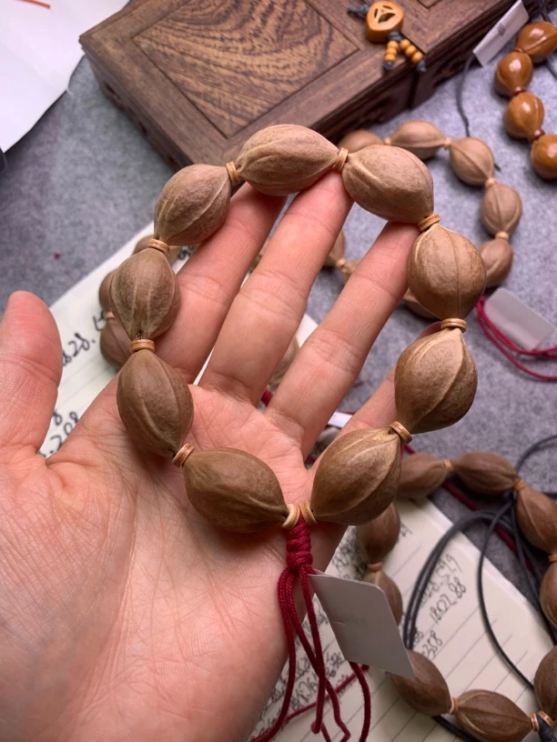 梅林铁核原生态19*28三花鲨鱼背梅林铁核素串橄榄核素串