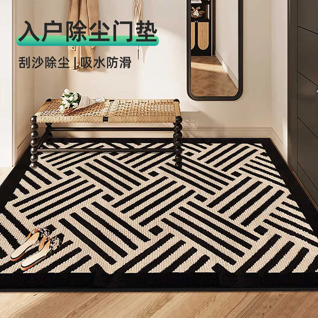 美式复古高级感入户地垫吸水进门脚垫家用门垫玄关耐脏门口防滑垫