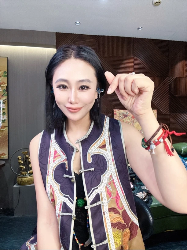 6297#重工国服百万针刺绣新中式百搭宽松马甲