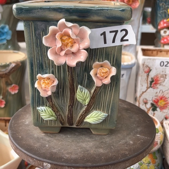 紫砂花盆粗陶材质多肉花盆