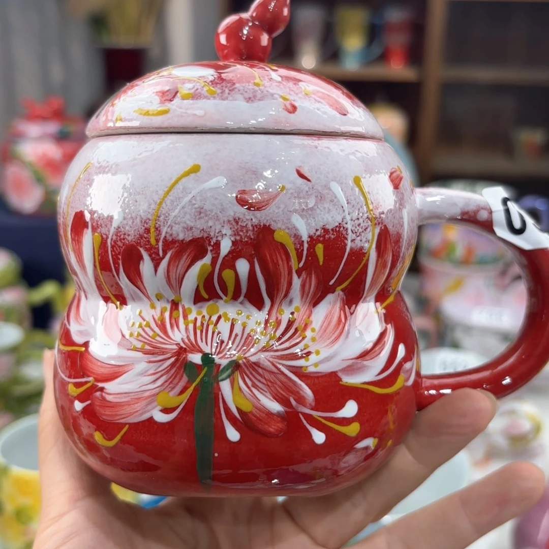 景德镇手绘高温釉下彩陶瓷茶具