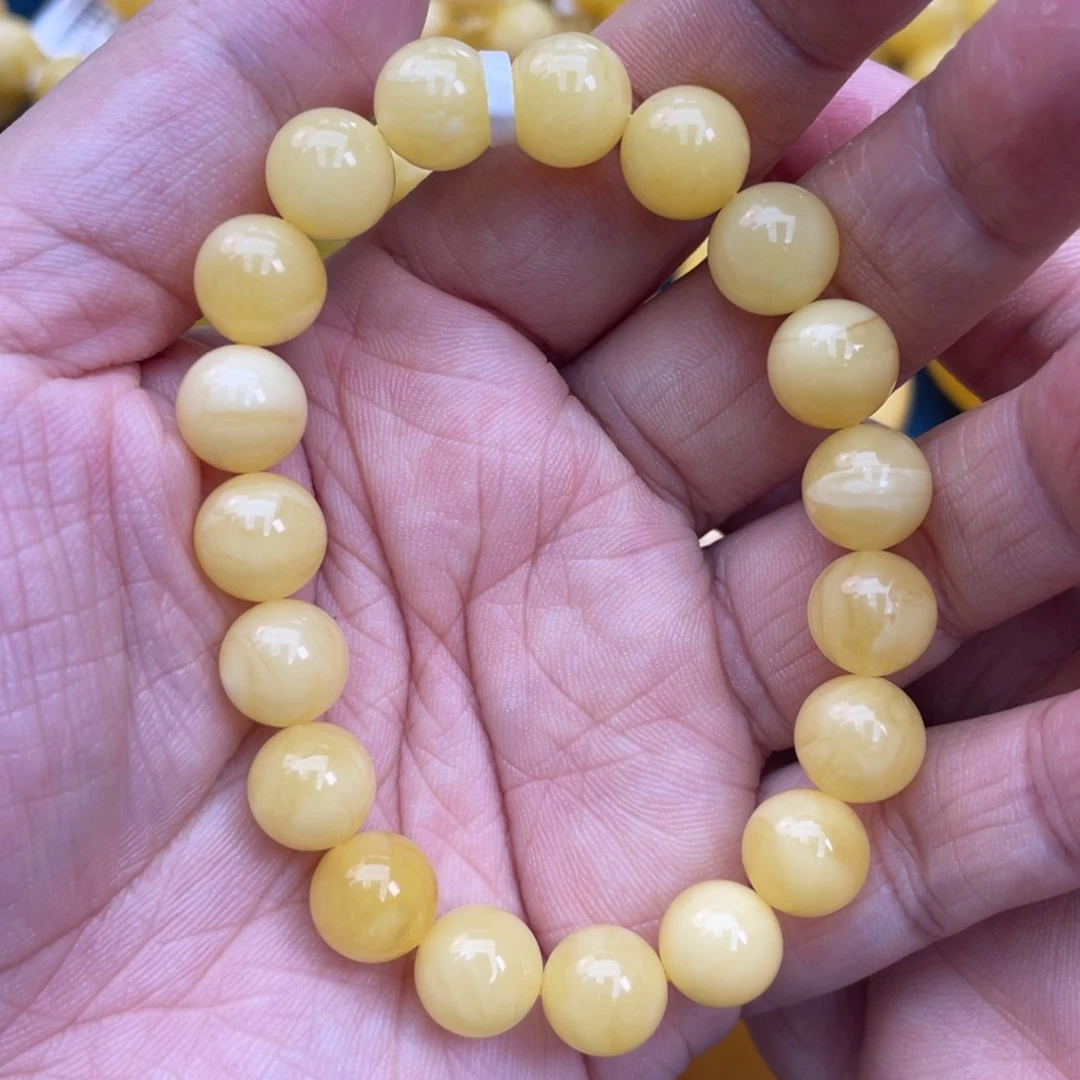 琥珀裸石未镶嵌琥珀蜜蜡9m m