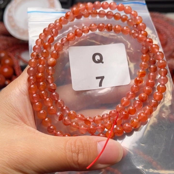 南红玛瑙未镶嵌多样性发货默认微瑕称重5mm