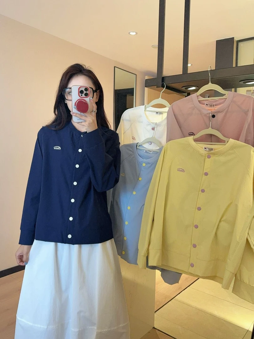 圆领开衫速干薄款棒球服防晒外套短款时尚休闲百搭宽松796