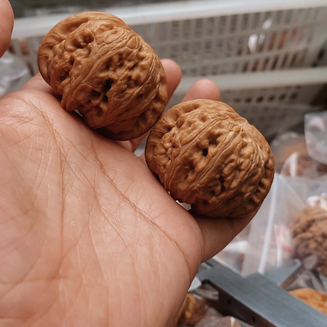 文玩核桃把件佛度元宝44尺