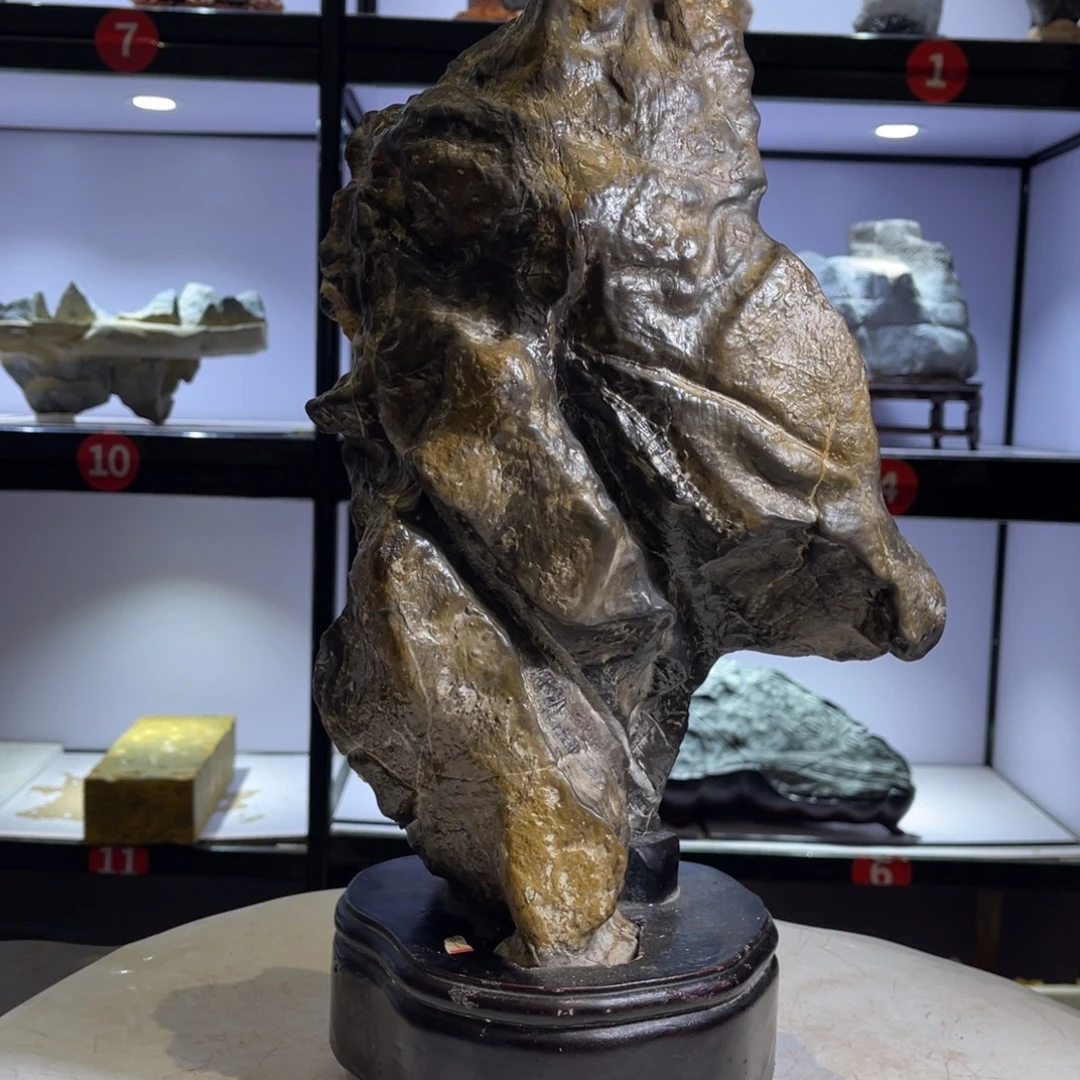 高***）石材灵璧奇石收藏起来了