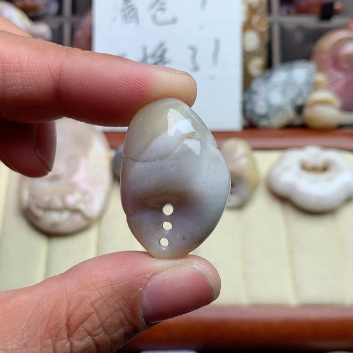 硅化珊瑚（珊瑚玉）颈饰未镶嵌清****?