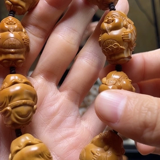 橄榄核手串/手链黄胖财神