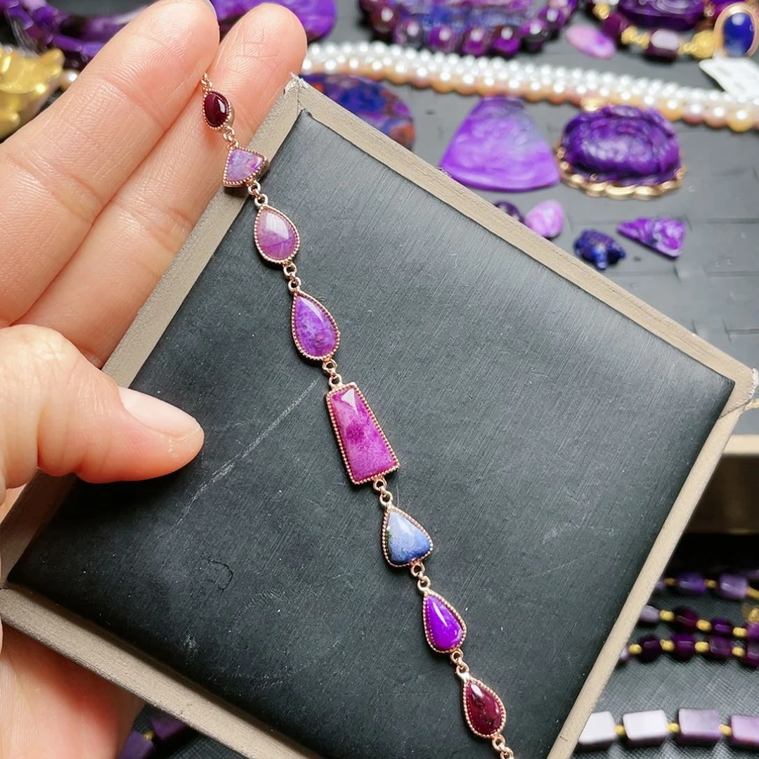 苏纪石（舒俱来）手链银S925镶嵌