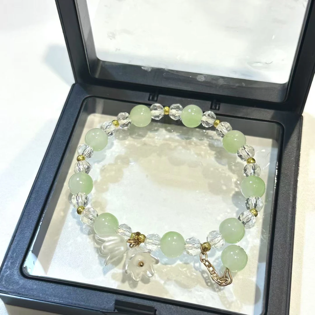 非金属玻璃手链 048青璃映雪高颜值时尚日常百搭精致国风精美手串