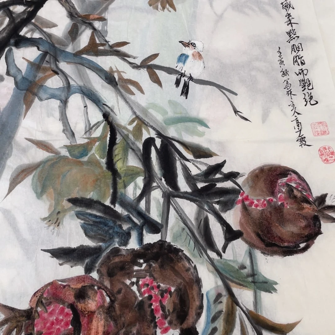 国画高广霞老师绘画