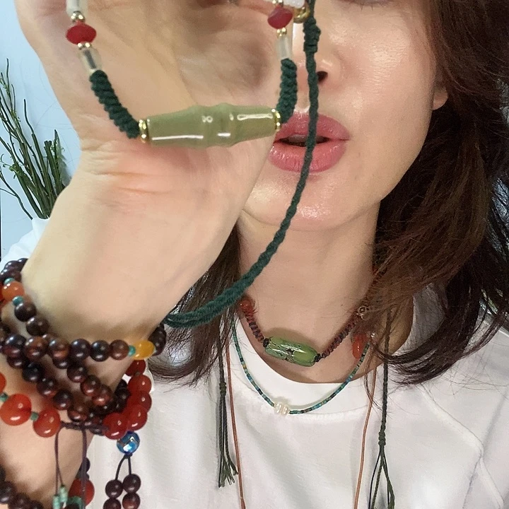铁合金石英石手链项链手链