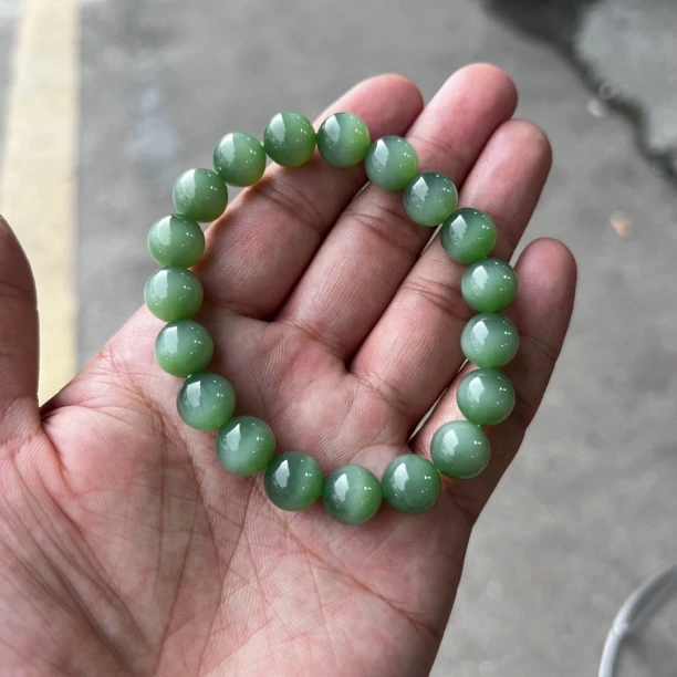 03 俄碧猫眼单圈手串 卡10mm 浅夏