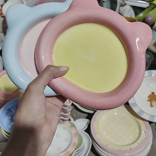 瓷瑕疵陶瓷介意不拍蓝粉和粉黄熊头