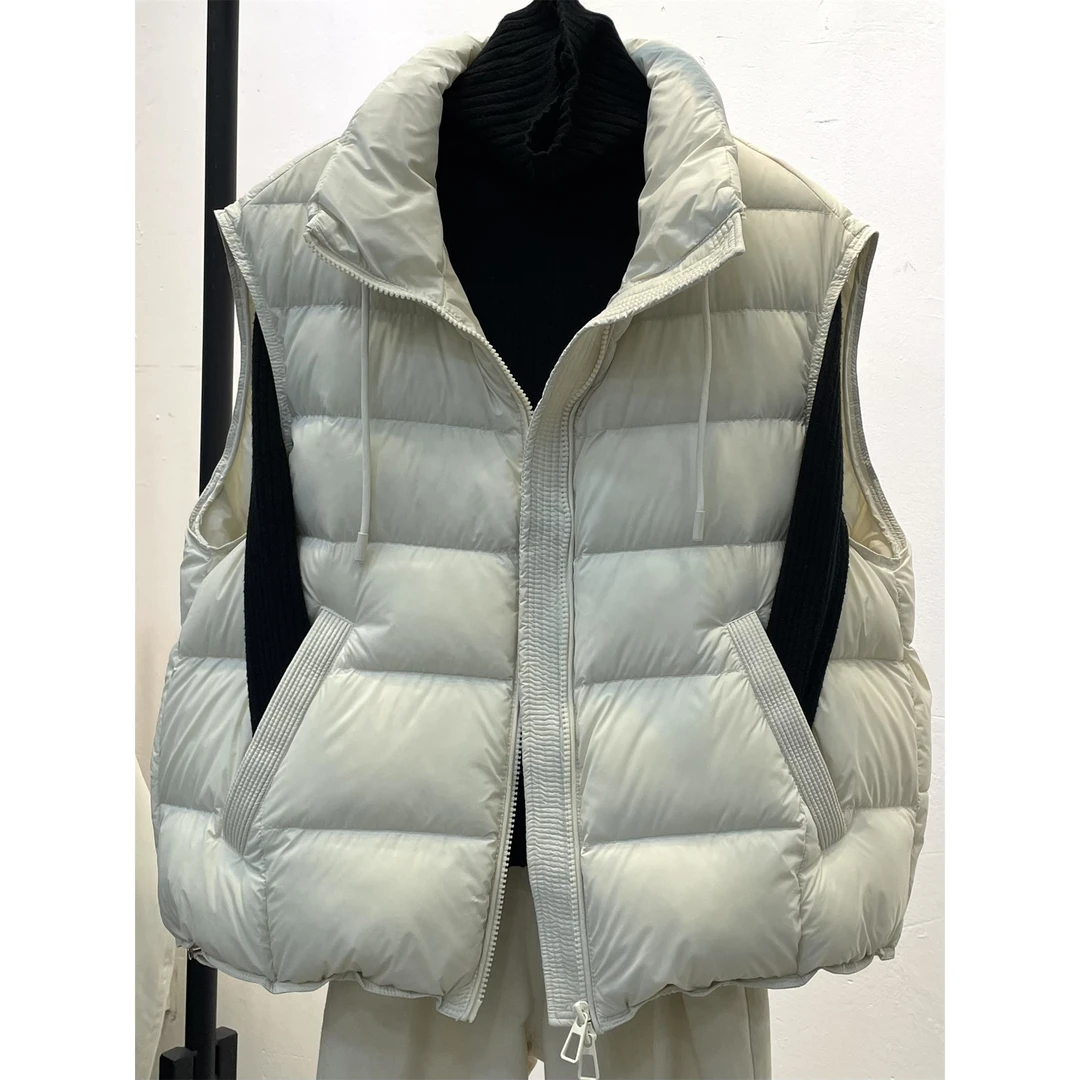 欧货羽绒马甲女25秋冬新款爆款宽松显瘦坎肩立领背心保暖短外套