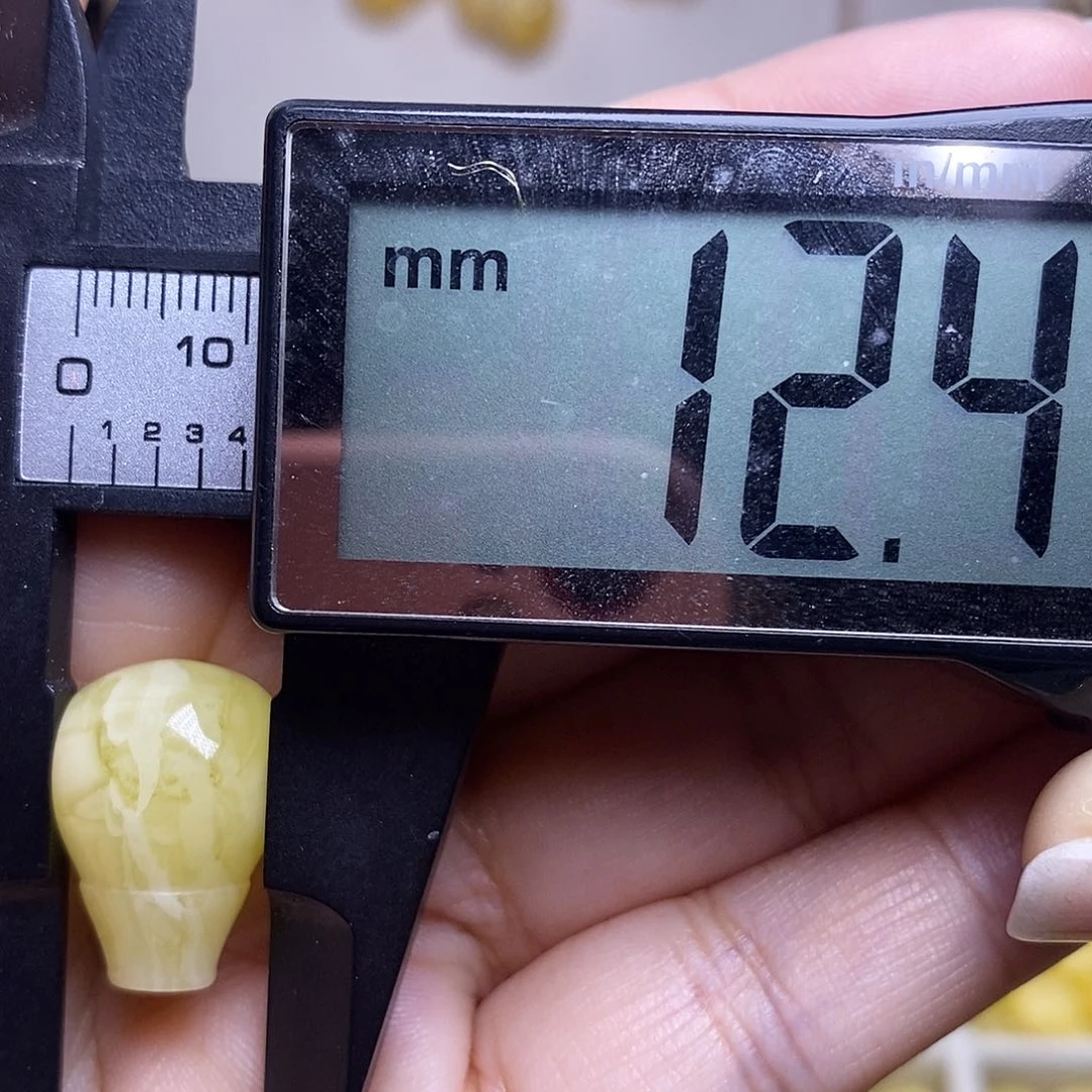 裸石琥珀未镶嵌蜜蜡三通
