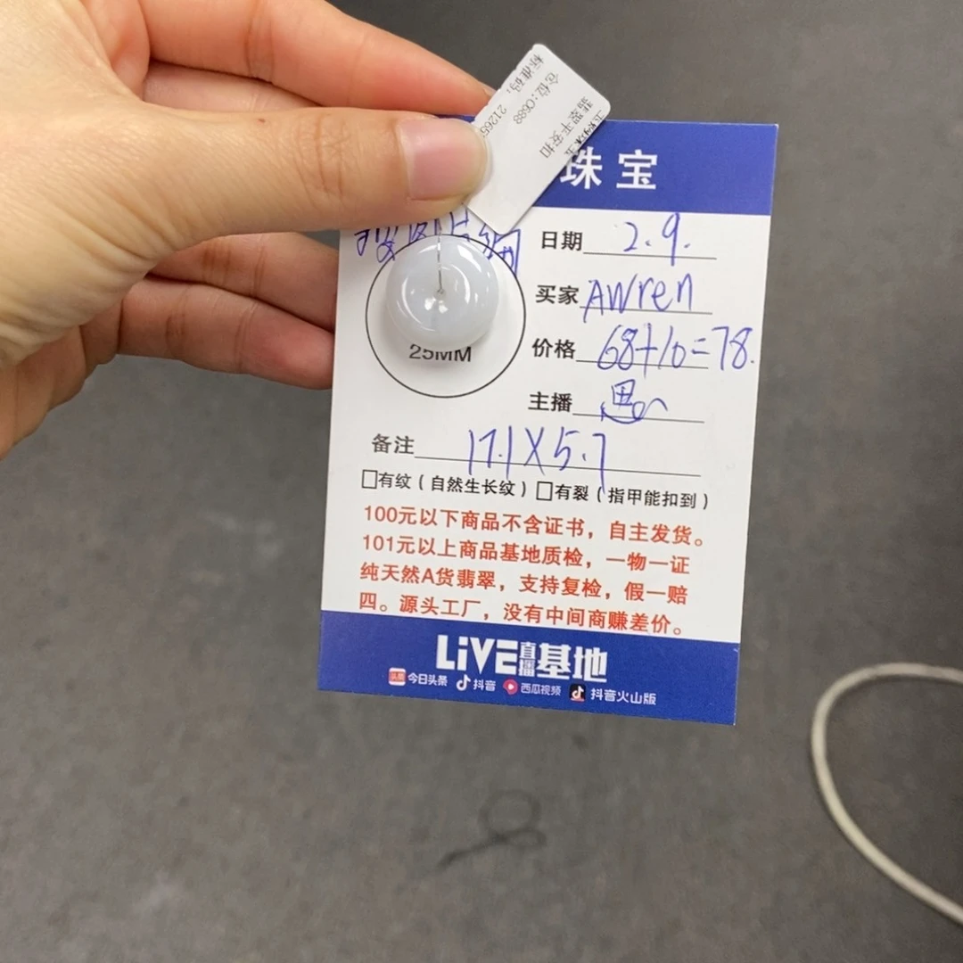 翡翠颈饰未镶嵌A***n天然翡翠